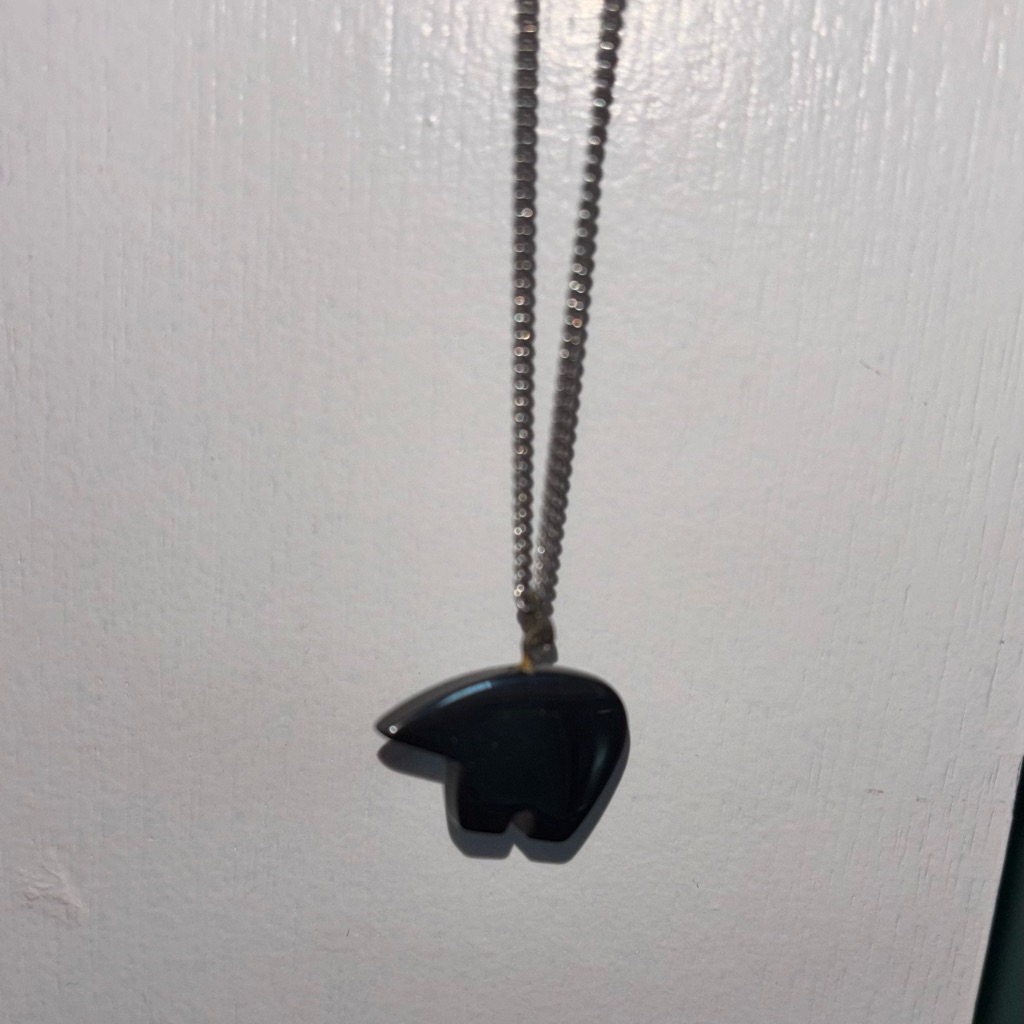 Alex And Ani Black Bear Necklace